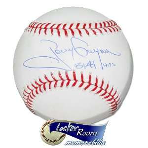   Tony Gwynn Autographed Baseball w/ 3141 Hits Ins