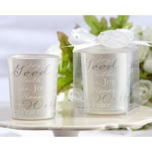   Wishes Pearlescent Glass Tealight Holder (Set of 4): Everything Else