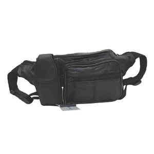 Fanny Pack Leather Black  FP513  