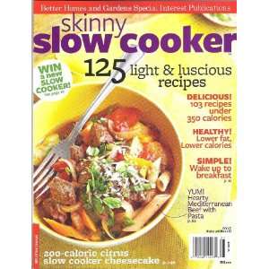  Better Homes and Gardens Skinny Slow Cooker Magazine 