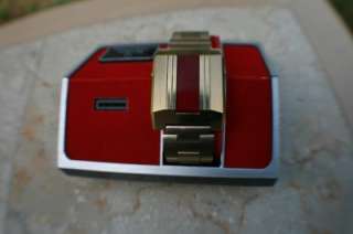   Accutron LED Mens Watch   working, 1977 (N7), with red insert  