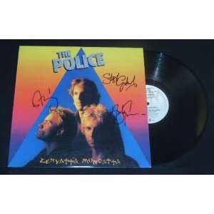 : The Police   Zenyatta Mondatta   Signed Autographed   Record Album 