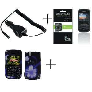   Case + Screen Protector + Car Charger for Blackberry Tour 9630 / Bold