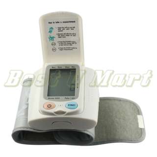 Digital Wrist Blood Pressure Monitor & Heart Beat Meter  