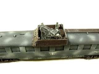 DRG WWII DR H0 German Wehrmacht Railway Carriage + Heavy FLAK Anti 