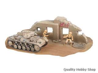 Revell 1/76 WW2 German Tank w/Ruins Diorama model#3229  