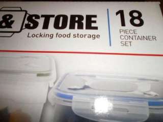   Lock & Store Locking Food Storage Container Set BPA Free! NIB  