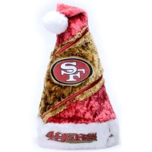 San Francisco 49ers NFL Colorblock Himo Plush Santa Hat:  