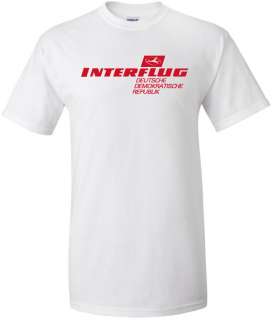   White t shirt in cool cotton with a White or Red Vintage Airline Logo