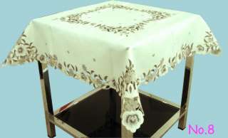 Variety Hand Embroidery Flora Table Topper Cloth 50%Off  