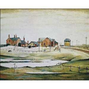  Laurence S Lowry   LANDSCAPE WITH FARM BUILDINGS: Home 