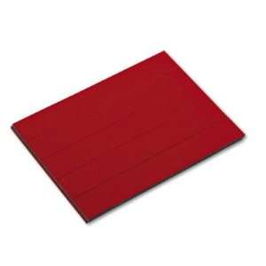  Magnetic Write On/Wipe Off Pre Cut Strips 7/8h x 6w   Red 