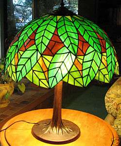 Original Design Stained Glass Lamp, THE CHERRY TREE  