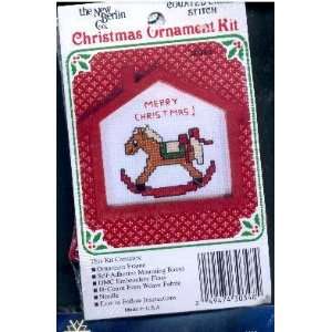  Christmas Ornament Kit   Rocking Horse   Counted Cross 
