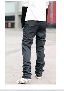 Mens Slim Fit UK Style Straight Pants Trousers h96 M XL  
