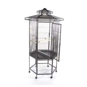  Hexagonal Aviary Bird Cage w/ Pagoda Top: Kitchen & Dining