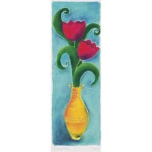  Dancing Tulips, Canvas Transfer by Dona Turner, 4x12