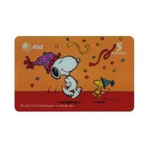  Snoopy Card A Month #4 (Jan.) Snoopy & Woodstock   New Years Party