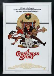 CHRISTMAS STORY * ORIG 1SH MOVIE POSTER LINEN 1983  