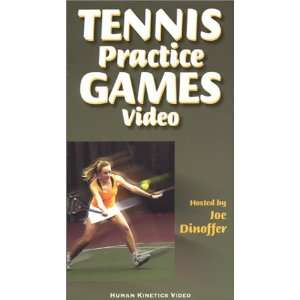  Tennis Practice Games Video [VHS] Joe Dinoffer, Human 