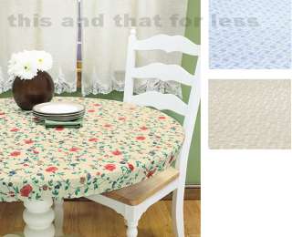 New Snug Fit Table Covers Patio Deck Tablecloth Vinyl + Fabric  