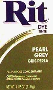 RIT Fabric Dye Powder 1 1/8oz.   Pearl Grey  