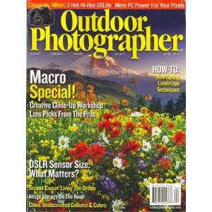   , April 2008 Issue Editors of OUTDOOR PHOTOGRAPHER Magazine Books