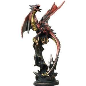 Red Dragon Statue 