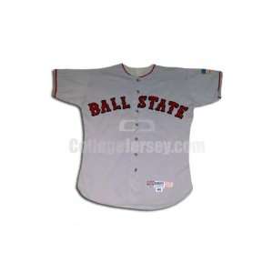   15 Game Used Ball State McAuliffe Baseball Jersey
