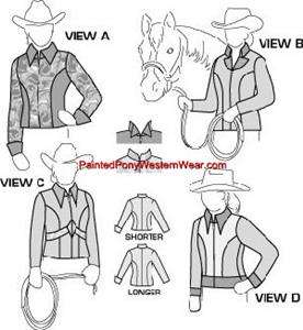 Western Halter Showmanship Jacket   Show Clothes Sewing Pattern 5630 