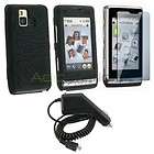 Skin Cover Case+LCD Screen Protector+DC Car Charger For LG DARE VX9700