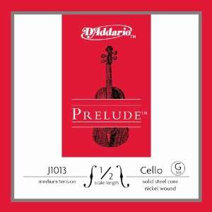  10 Prelude Cello G Single Strings 1/2 Med Tension Musical 