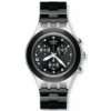   Stainless Steel Analog Watch with Black Dial Watch: Swatch: Watches
