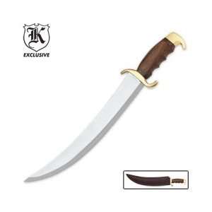 Arabian Saber Sword Large Fixed Blade Knife with Sheath  