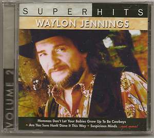WAYLON JENNINGS, CD SUPER HITS, VOL. 2 NEW SEALED 886975219629 