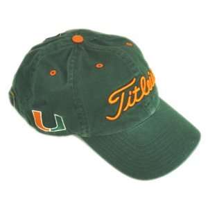  Green College Titleist NCAA Baseball Hat Cap: Sports & Outdoors