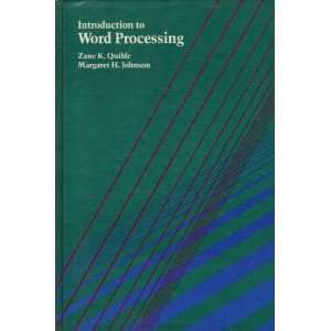  Introduction to Word Processing (9780876264461) Zane K 