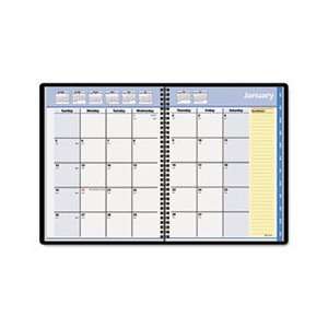  QuickNotes Recycled Monthly Planner, Jan. Dec., Black, 8 1 