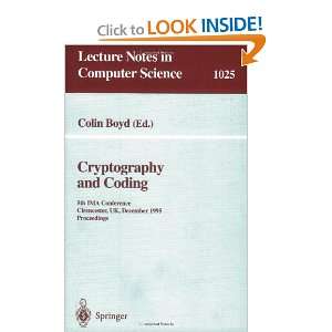  Cryptography and Coding Fifth IMA Conference; Cirencester 