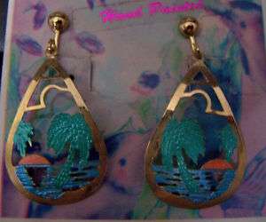 LIGHTSHINE Tropicl/ocean themed dangle earrrings  