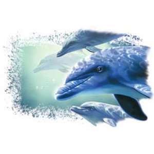    T shirts Aquatic Sea Life Dolphin Play 5xl 