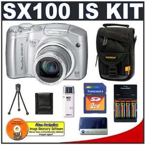 PowerShot SX100IS 8MP Digital Camera with 10x Optical Image Stabilized 