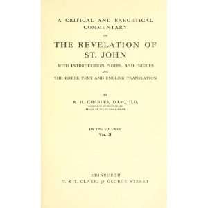   Greek Text And English Translation: R. H. Robert Henry Charles: Books