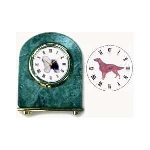 Irish Setter Marble Arch Clock, 2.5 Inches Tall 