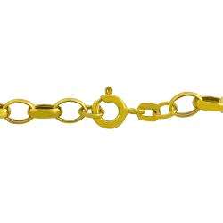 14k Yellow Gold Murano Glass Heart Charm Bracelet  Overstock