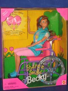 SHARE A SMILE BECKY Barbie Doll 1997 NRFB! Mattel  