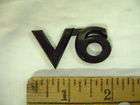 v6 black plastic emblem sticker chevy ford dodge pontiac toyota