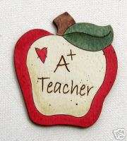 New PIN A+ Teacher Apple School HP Country Decor gift  