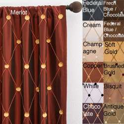 Helena Rod Pocket 108 inch Curtain Panel  Overstock