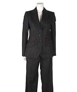 Armani Collezioni 3 button Chalk Stripe Pant Suit  Overstock